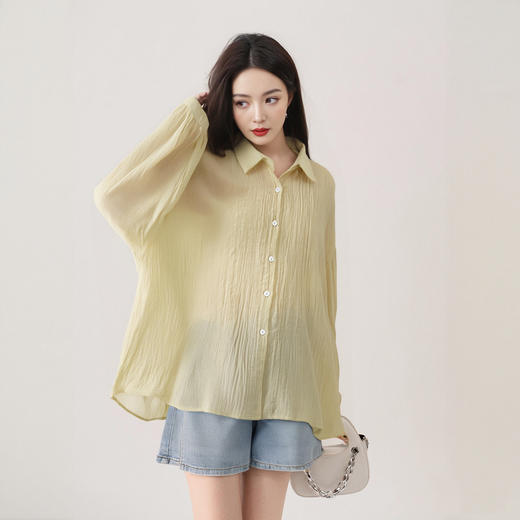 😍抢‼️【茧墨Janemo夏季多巴胺凉风宽松百搭衬衫】🔥「全能衬衫」一衣穿出7天不重样😍七色神仙衬衫承包整个夏天穿搭🌈 当代精致女性的衣橱革命，速囤🌟 商品图2
