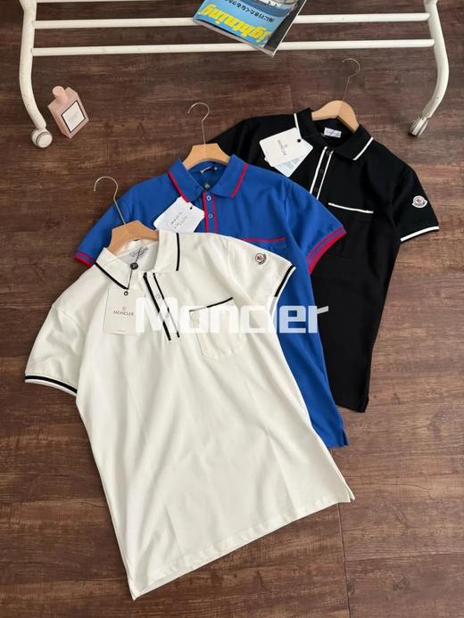 蒙口织带标识印花翻领POLO衫 商品图3