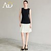 AD西装连衣裙女春季2025新款黑白撞色百褶裙高级感内搭无袖背心裙 商品缩略图0