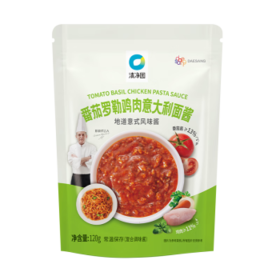 清净园常温番茄罗勒鸡肉意大利面酱120g*2袋 意粉意面酱拌面酱调味酱 /粮油调味 /调味品 /西式酱料