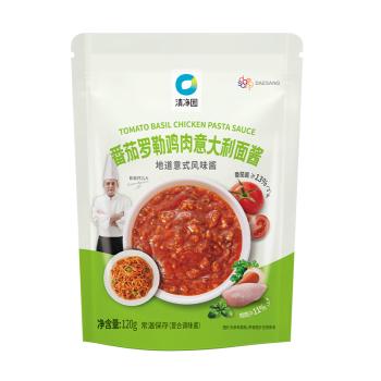 清净园常温番茄罗勒鸡肉意大利面酱120g*2袋 意粉意面酱拌面酱调味酱 /粮油调味 /调味品 /西式酱料 商品图0