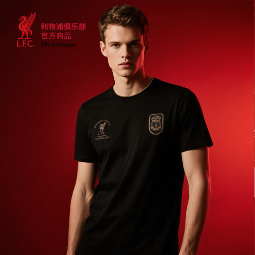 【官网同款】利物浦俱乐部 | 春夏新款黑色运动T恤伊斯坦布尔纪念款 商品图1