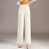 MYX-XYF-9917-L夏季薄款窄版阔腿裤2025年新款松紧腰垂坠感修身直筒裤休闲九分裤 商品缩略图1