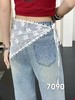 8.10秒杀品质~爆款牛仔-送蕾丝腰围 春款6887春季高品质爆款口袋蝴蝶结刺绣直筒显瘦牛仔裤-喜出 商品缩略图3