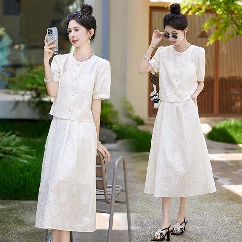 小香风套装2025夏新款高端气质女神范名媛御姐半身裙两件套职业装HR-LNS9687 商品图1