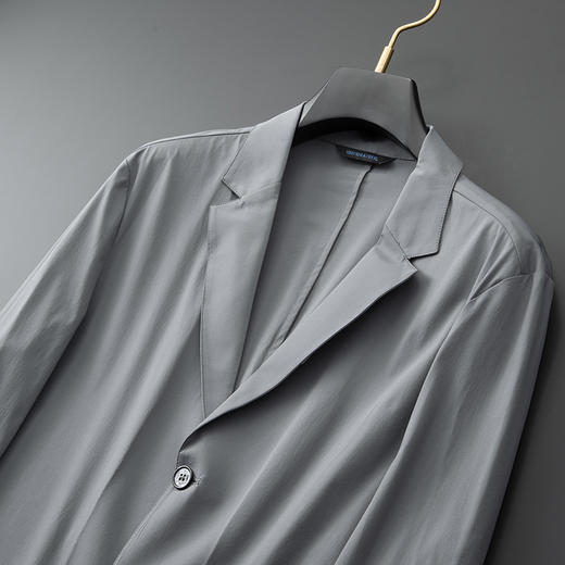【防晒西服】【DWP】大依优型薄款西服外套休闲商务夹克男宽松加肥加大码上衣夏季 商品图1