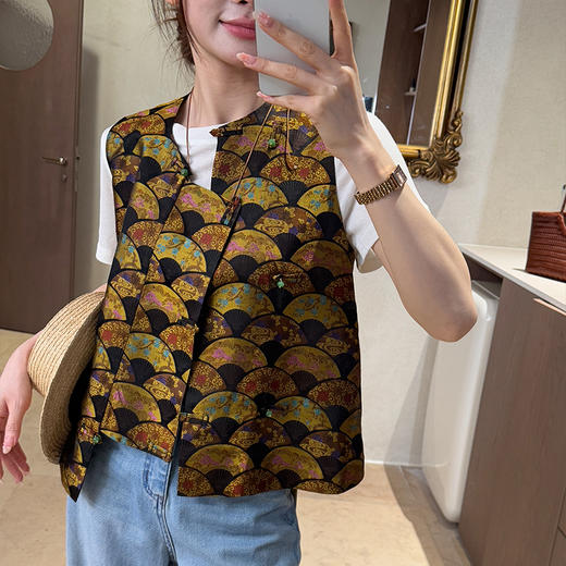 【预售7天】良木礼丝绸马甲(14zs79) 商品图0