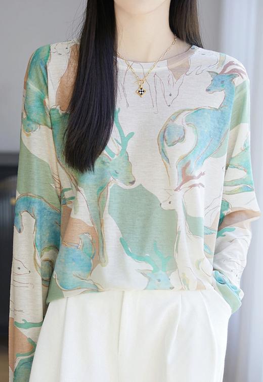 定位印染天丝超薄丝棉轻薄防晒衫 商品图5