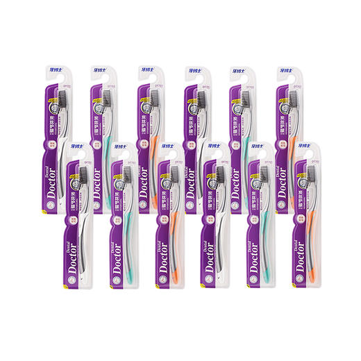 牙博士炭丝护龈牙刷DT703 1支*12只装 商品图5