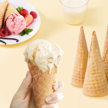 慧员（hopeone）冰淇淋蛋筒48支/箱脆皮甜筒壳冰激凌雪糕粉机蛋托蛋卷商用 /粮油调味 /烘焙原料 /烘焙粉 商品图7