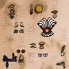 订购8周到｜Macon & Lesquoy-Hieroglyphs-象形文字 金属丝线 刺绣 胸针［法国设计师］ 商品缩略图1
