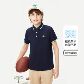 【纳维凯尔】【120-165】Navigare意大利小帆船男童夏款短袖POLO衫