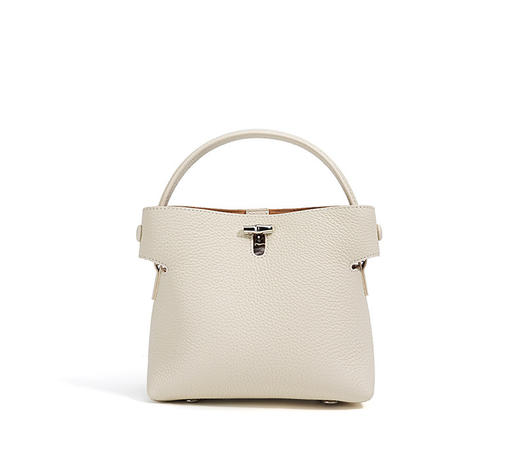 【预售3天】2025小众竹节包荔枝纹托特包通勤韩版迷你水桶包DDF9953 商品图7