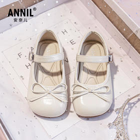 ANNIL/安奈儿女童皮鞋公主鞋2025春季新款儿童单鞋小女孩软底宝宝舞蹈鞋HG5101205