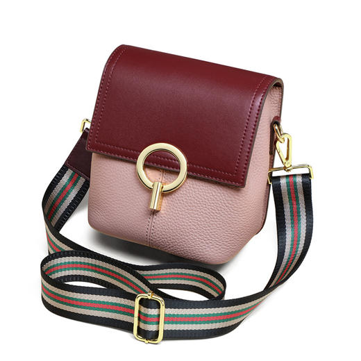 【预售3天】新款女包宽带斜挎包女可爱水桶包单肩女包9833-D 商品图1