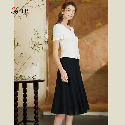 司歌醋酸网半裙优雅C911084X 商品图1