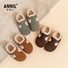 ANNIL/安奈儿软底童鞋冬季新款儿童休闲百搭保暖毛毛鞋加绒勃肯鞋HG4401167 商品缩略图4