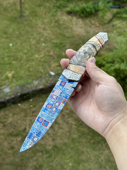 三希堂  现代刀系列  星空猛犸小猎  未开刃 商品图0