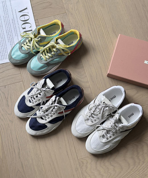 现货 THS-限时 缪家 Gymnsium进口透染粒面牛反绒+网面透气 运动鞋 3色 BZ1242 商品图6