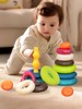 6月+ | 美国B-toys 叠叠环 七彩套圈可啃咬宝宝早教益智玩具软积木早教 商品缩略图4