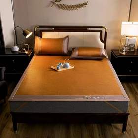 艾草双面藤席三件套