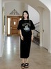 小狗印花休闲宽松显瘦短袖T恤＋松紧腰半身裙一套 商品缩略图6