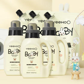 英氏婴儿洗衣液婴幼儿童洗衣液大人可用 酵素洗衣液 (3瓶3袋共7.8斤 )