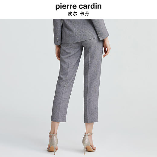 [皮尔卡丹女装]连衣裙蕾丝拼接长袖优雅商务通勤羊毛裙 商品图2