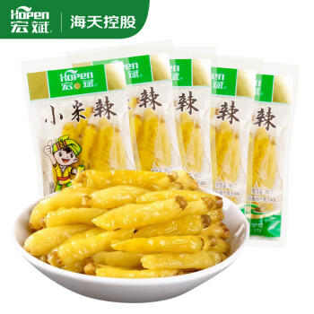 宏斌 泡椒小米辣100g*5袋 野山椒 老坛泡菜 泡椒凤爪调料下饭菜 /粮油调味 /调味品 /榨菜/酱腌菜 商品图2