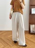 【老钱风亚麻阔腿裤】精选高支亚麻 拖地长度+流畅A型廓形，遮肉又显瘦 商品缩略图3