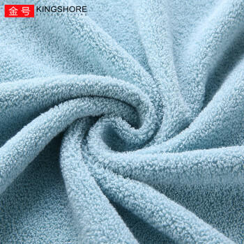 金号4A级纯棉抗菌浴巾密封加厚吸水运动洗澡巾 绿色 140*72cm 370g 商品图4