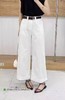  8.10秒杀 品质~爆款牛仔-6909白色2025春夏季新款显瘦百搭翻边洋气高腰直筒牛仔裤-喜出 商品缩略图0