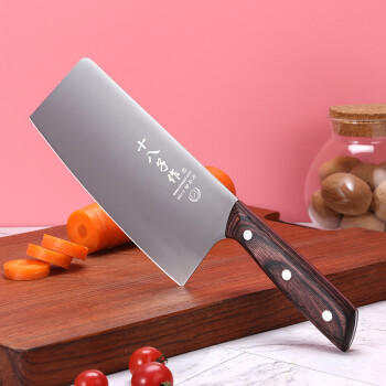 十八子作女士专属家用菜刀 彩木柄刀具祥韵切片刀SL2218-B 商品图5