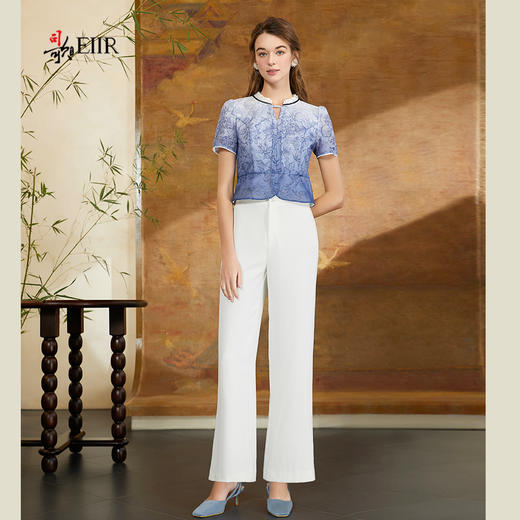 司歌直筒长裤白夏女D911015X 商品图4