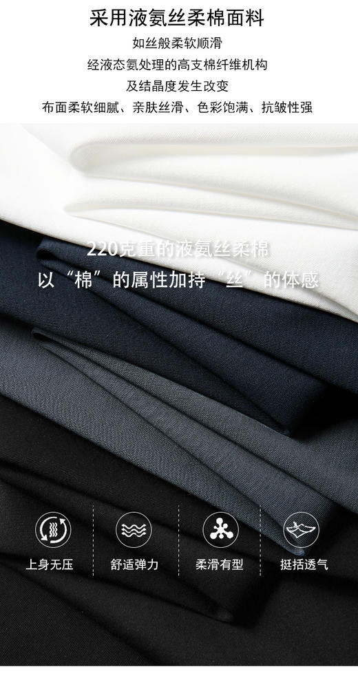 原单正品高品男士液态进口棉彩色刺绣狗水柔棉男士T恤 商品图6