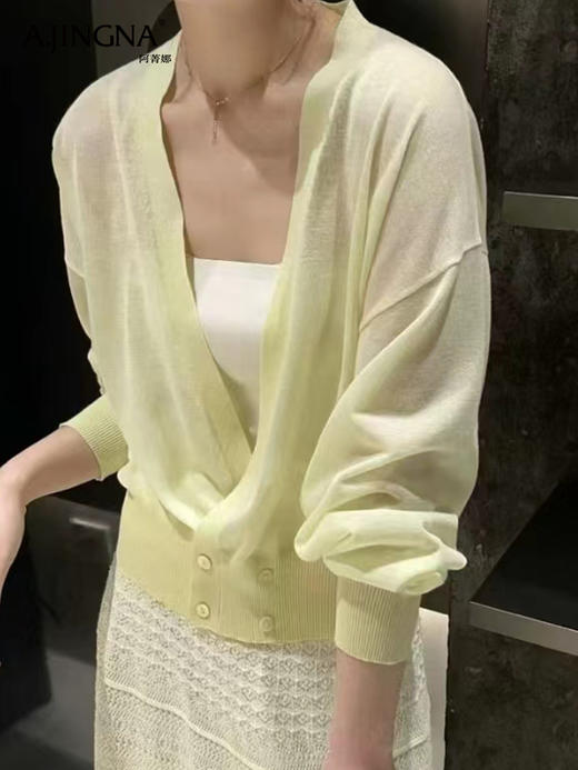 【春夏温柔】阿菁娜穿搭宽松廓形感空气罩衫F30X318001 商品图3