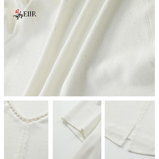 司歌v领弹力收腰短袖夏女上衣T911036x 商品图2