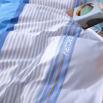 水星家纺被套纯棉100%全棉抗菌被罩单件床上用品宿舍单人150x210 商品图2