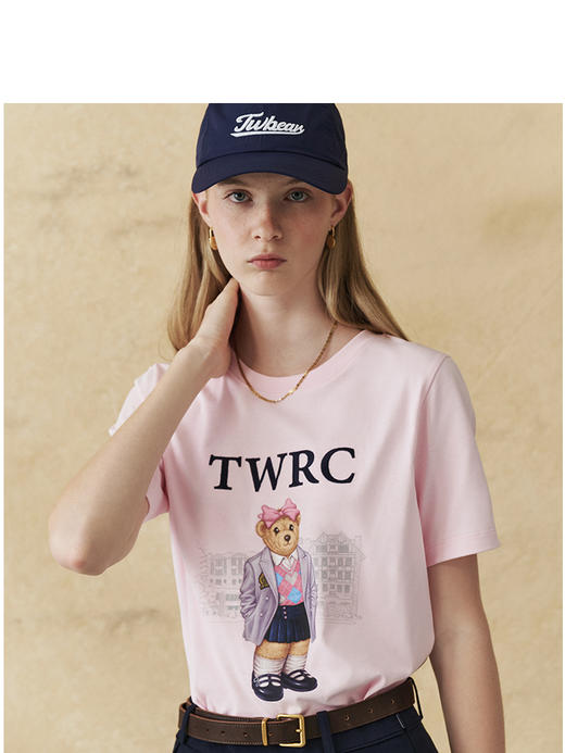 TeenieWeenie小熊卡通短袖圆领T恤女夏季女t恤TTRA25M506Z 商品图3