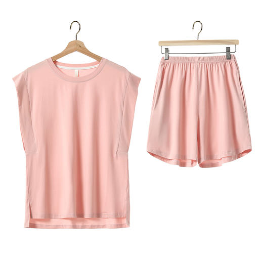 康妮雅女式短袖短裤套头套装 商品图7