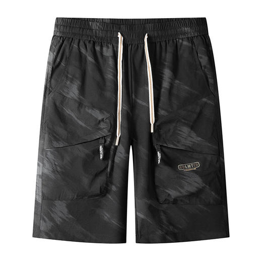 【DPS】大依优型大码休闲工装短裤五分裤大号裤子弹力透气加肥加大夏季松紧腰宽松运动沙滩裤 商品图1