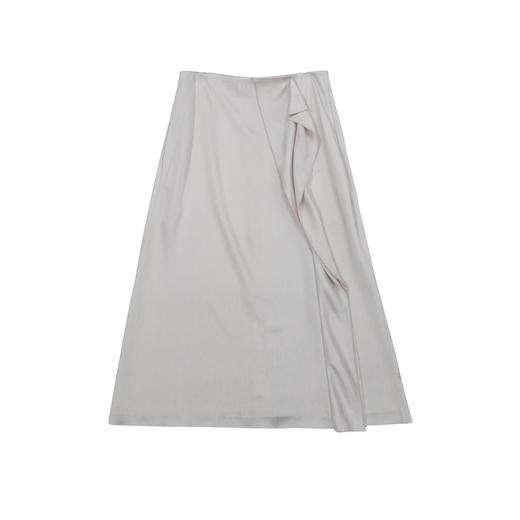 谜底半身裙女2025夏季新品通勤立体裁剪合身A型长半裙252MB0547 商品图4