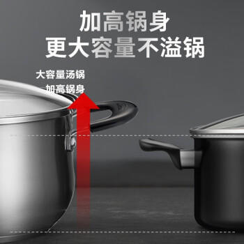 苏泊尔（SUPOR）汤锅加厚304不锈钢炖锅双耳防烫煮粥煮面锅燃气电磁炉通用ST24H3 商品图6