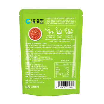 清净园常温番茄罗勒鸡肉意大利面酱120g*2袋 意粉意面酱拌面酱调味酱 /粮油调味 /调味品 /西式酱料 商品图3