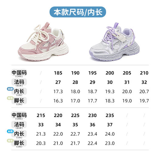 ANNIL/安奈儿女童运动鞋2025春季透气儿童老爹鞋宝宝软底童鞋网面跑步鞋HG5105183 商品图4