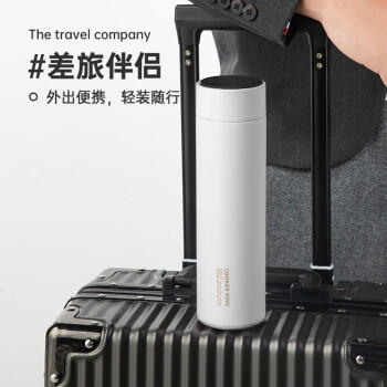 炊大皇保温杯 316L医用级不锈钢茶水分离商务便携保温杯 白色 490ml 商品图6
