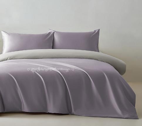 【维科家纺】180时尚休闲-舒醒四件套（绯紫+雅灰） 商品图1