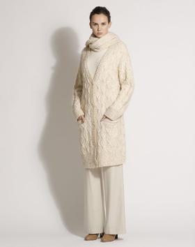 4894415642698 JOAN&DAVID JOAN&DAVID意大利进口毛线长款马海毛针织开衫