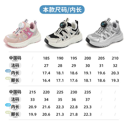 ANNIL/安奈儿儿童运动鞋2025新款夏季男童透气单网软底女童防滑跑步鞋HG5205299 商品图3