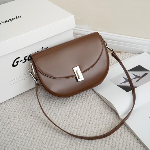 【预售3天】2025时尚百搭高级质感马鞍包单肩斜挎锁扣通勤小众女包yww6112 商品图6